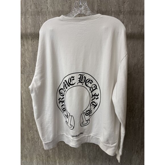 Chrome Hearts White Sweatshirt With Graphic Logo Print Large - Picture 2 of 16